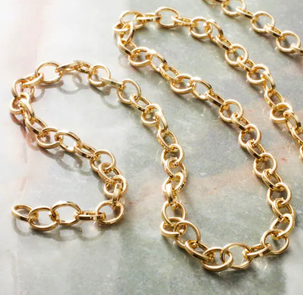 Gold Plated Cable Chain