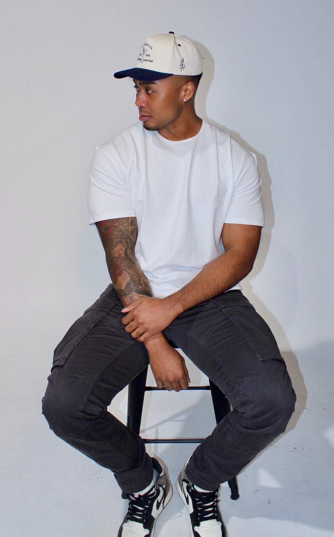 The Nightcap | Navy Blue & Natural