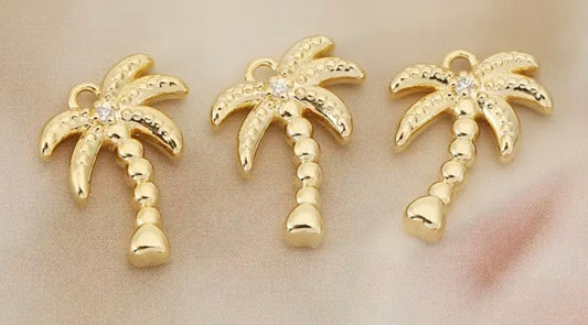 18k Gold Palm Trees