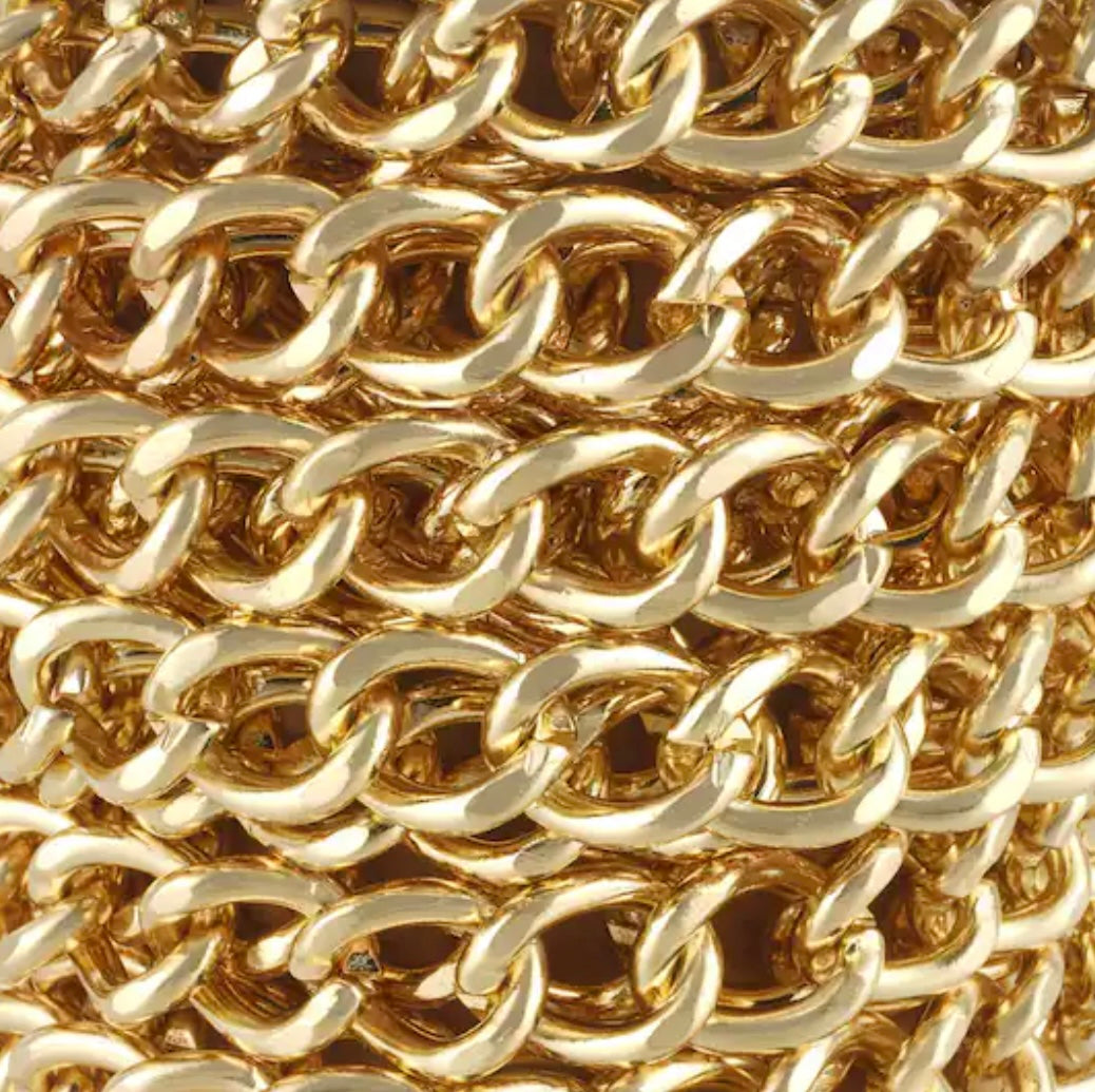 Gold Plated Curb Chain