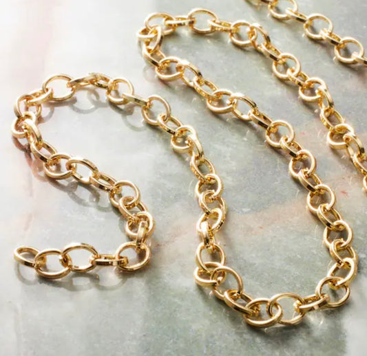 Gold Plated Cable Chain