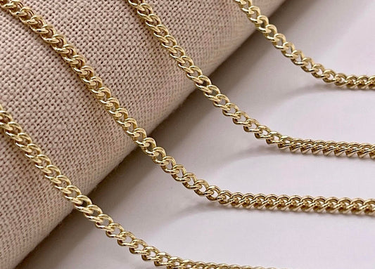 Gold Plated Curb Chain